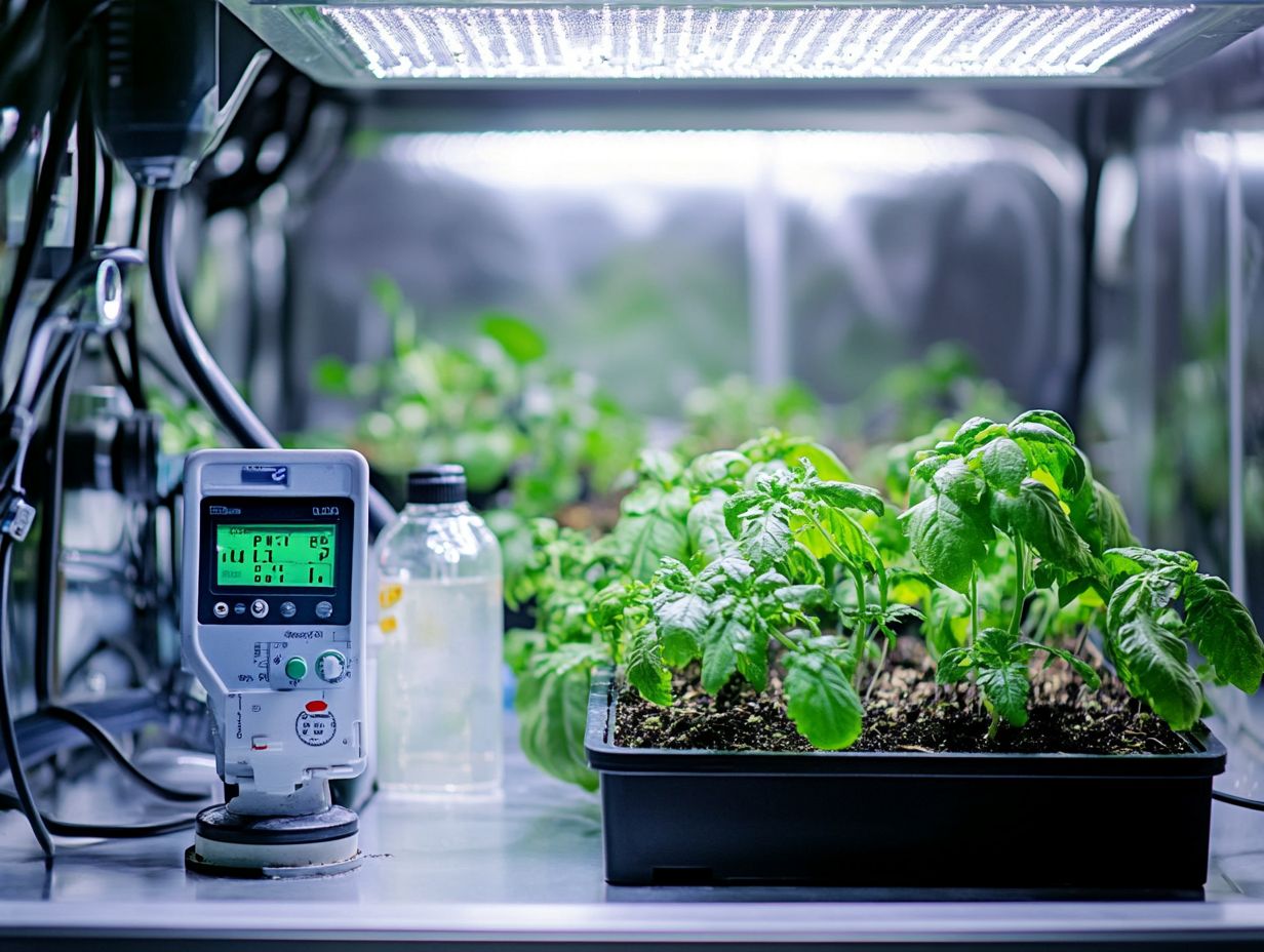 Image illustrating common hydroponic system malfunctions