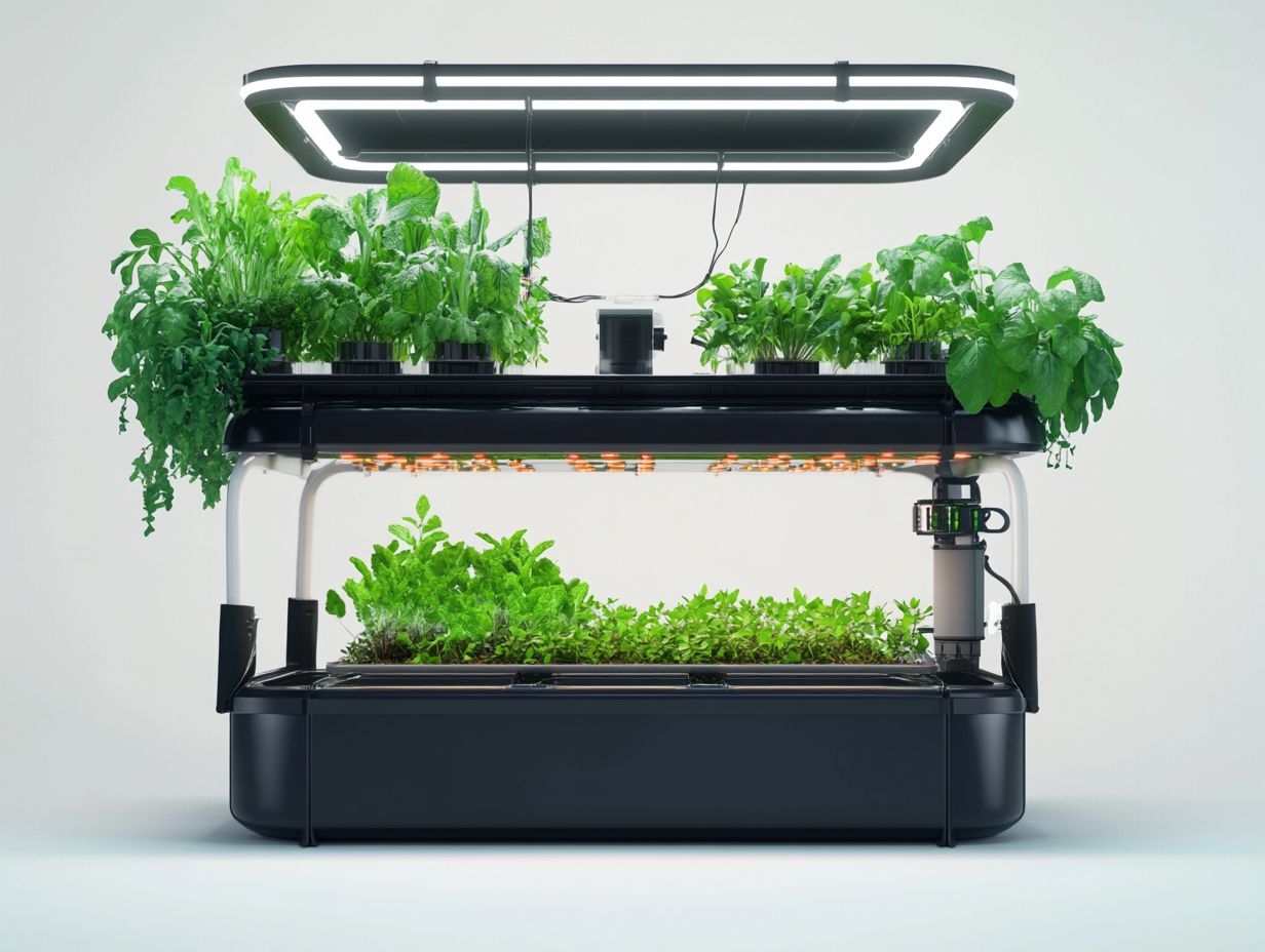 Image showing essential components of a hydroponic system