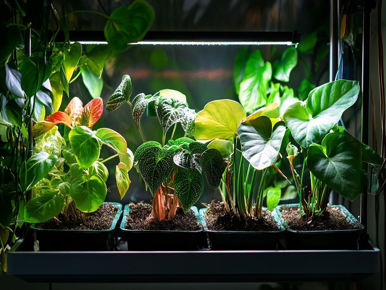 A visual guide showcasing exotic plants suitable for hydroponic farming, including dragon fruit, wasabi, and pineapple.