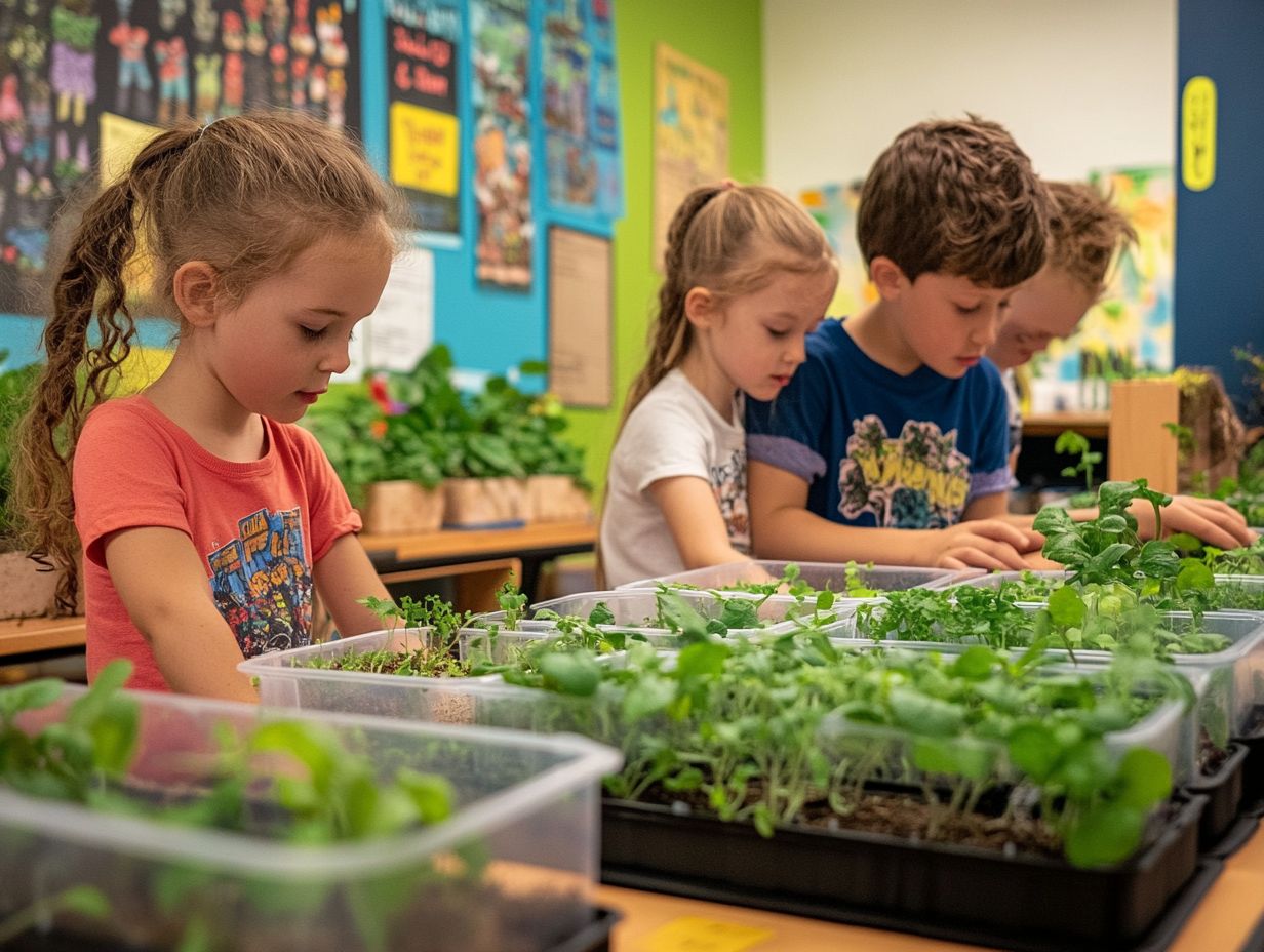 Visual representation of DIY hydroponic projects for kids.