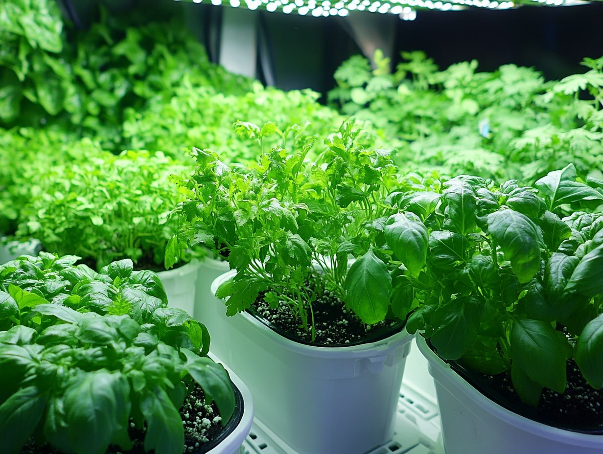 Five flavorful herbs for hydroponic gardens