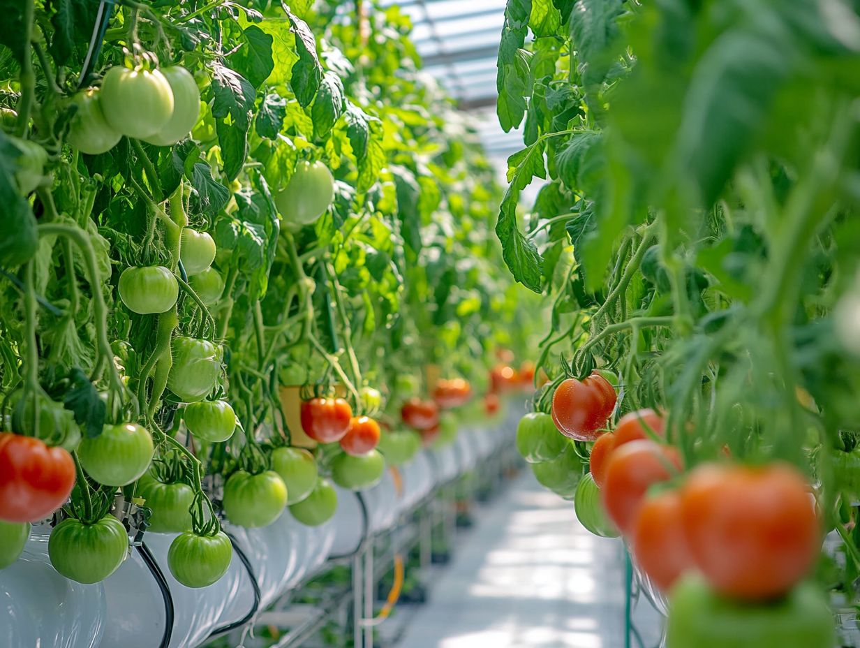 Image illustrating popular hydroponic systems for tomatoes