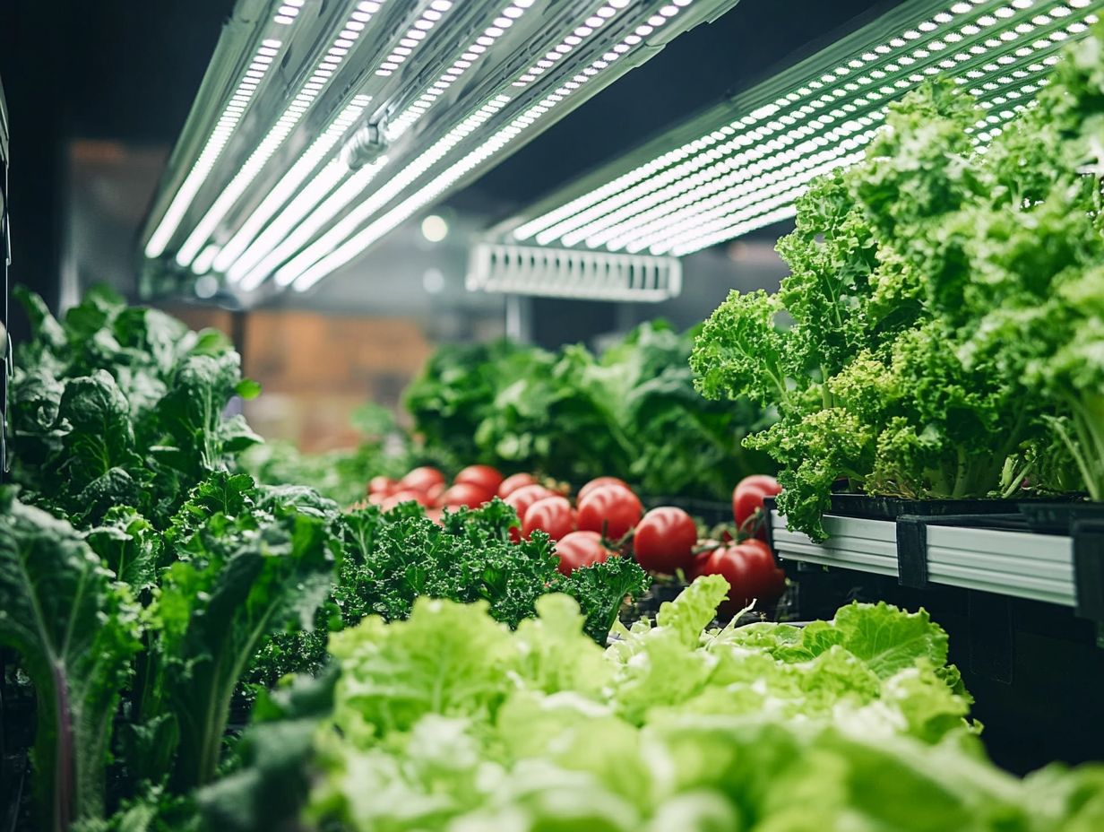 Image depicting popular hydroponic vegetables for home growers