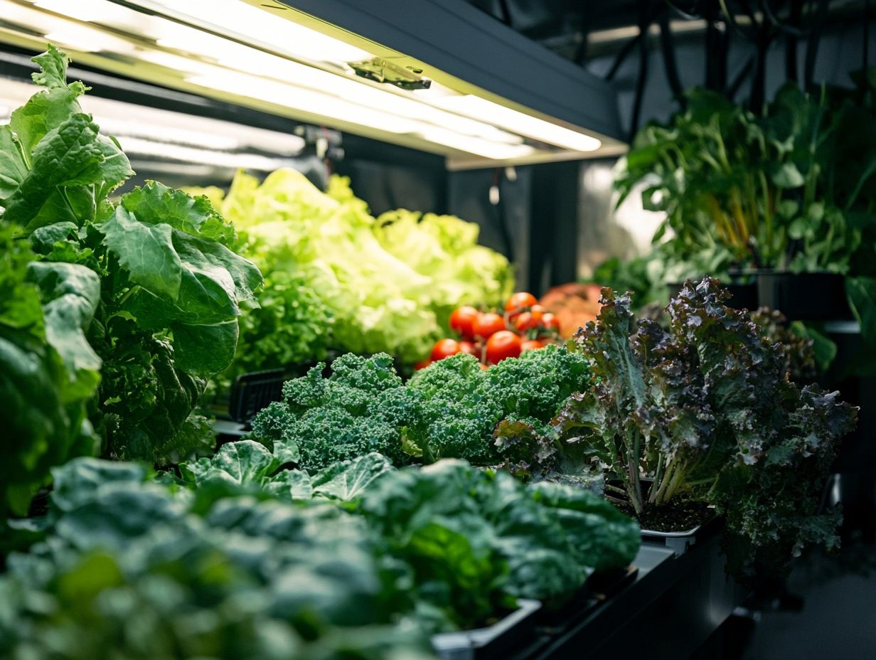 Illustration of different types of hydroponic systems for home gardeners