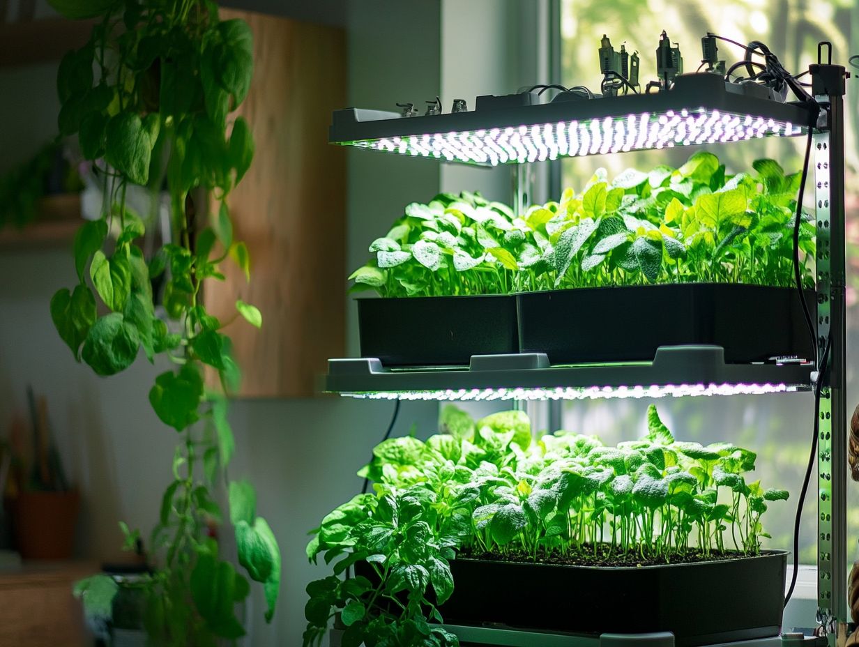 A visual guide on the benefits of hydroponic gardening.