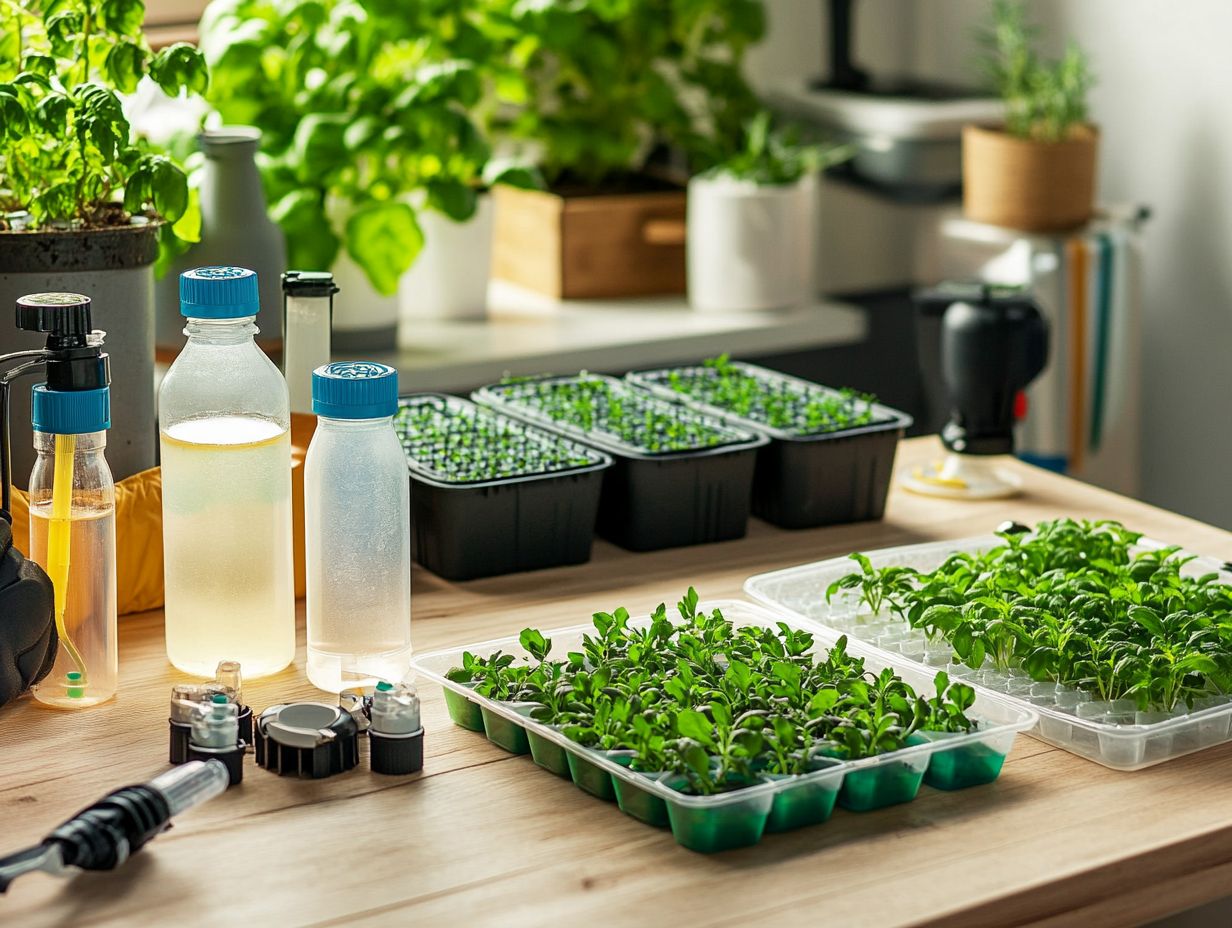 What are the 7 tools you need for hydroponic gardening?