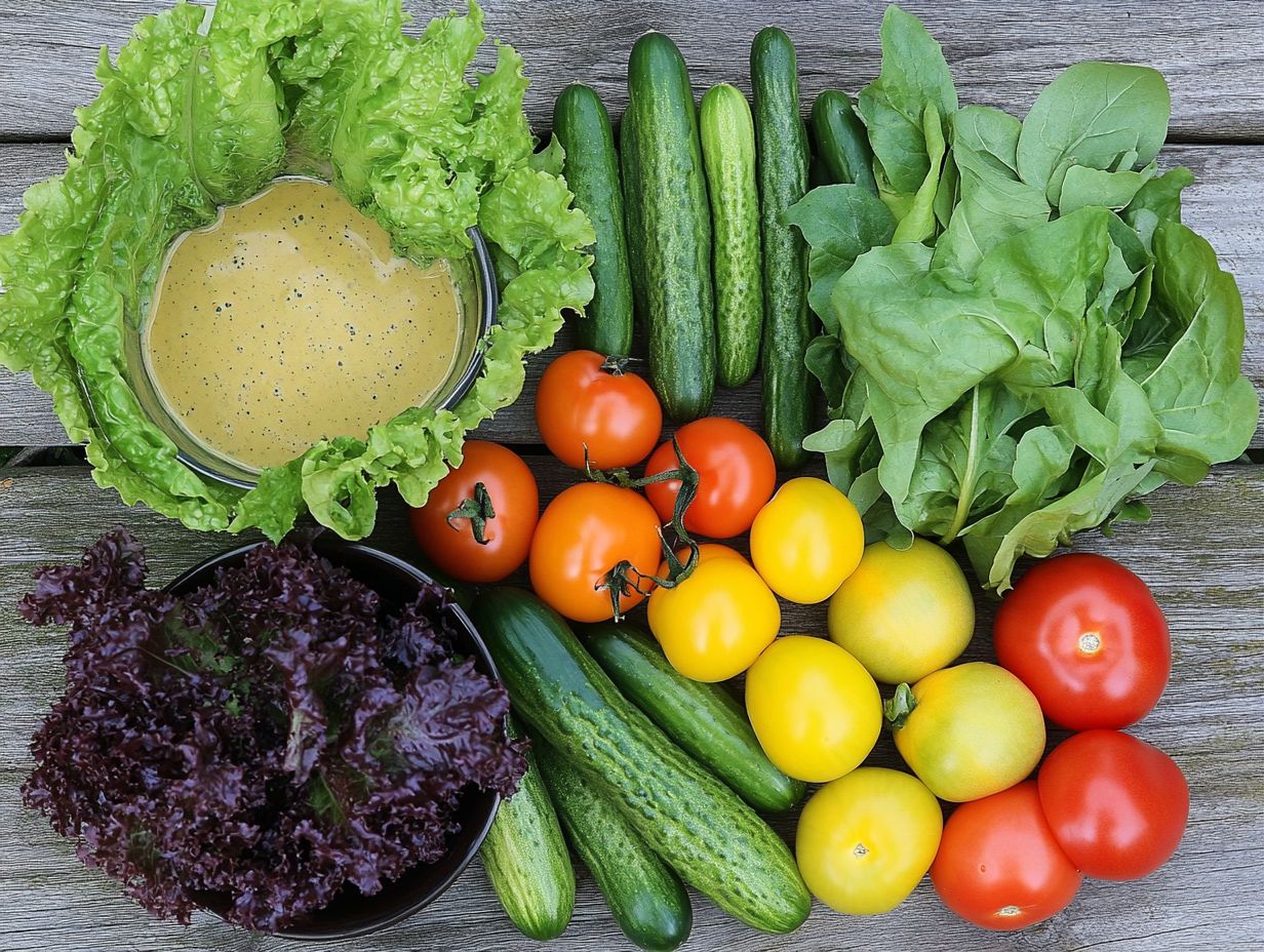 Image of a thriving hydroponic salad garden