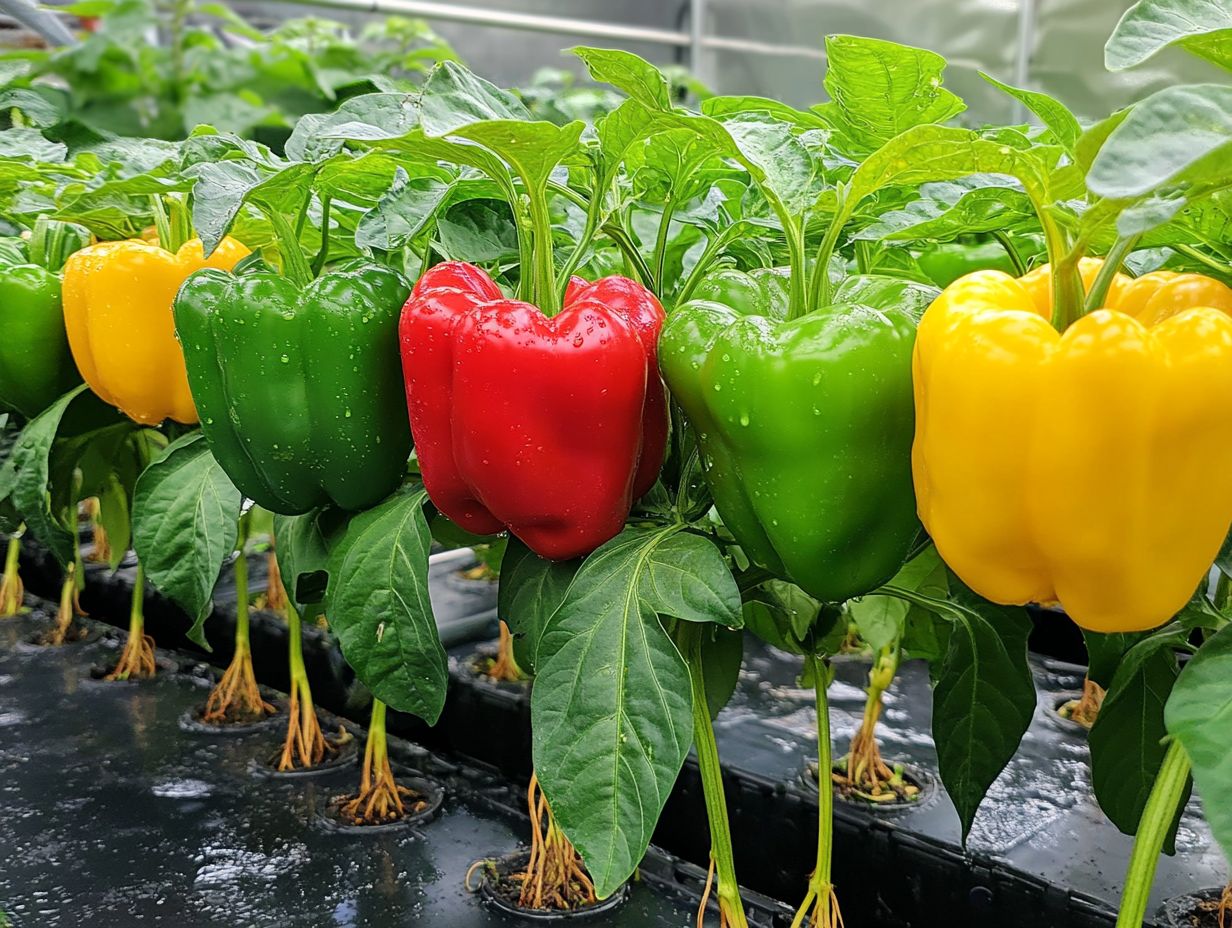 Image showing key takeaways for hydroponic cultivation of peppers