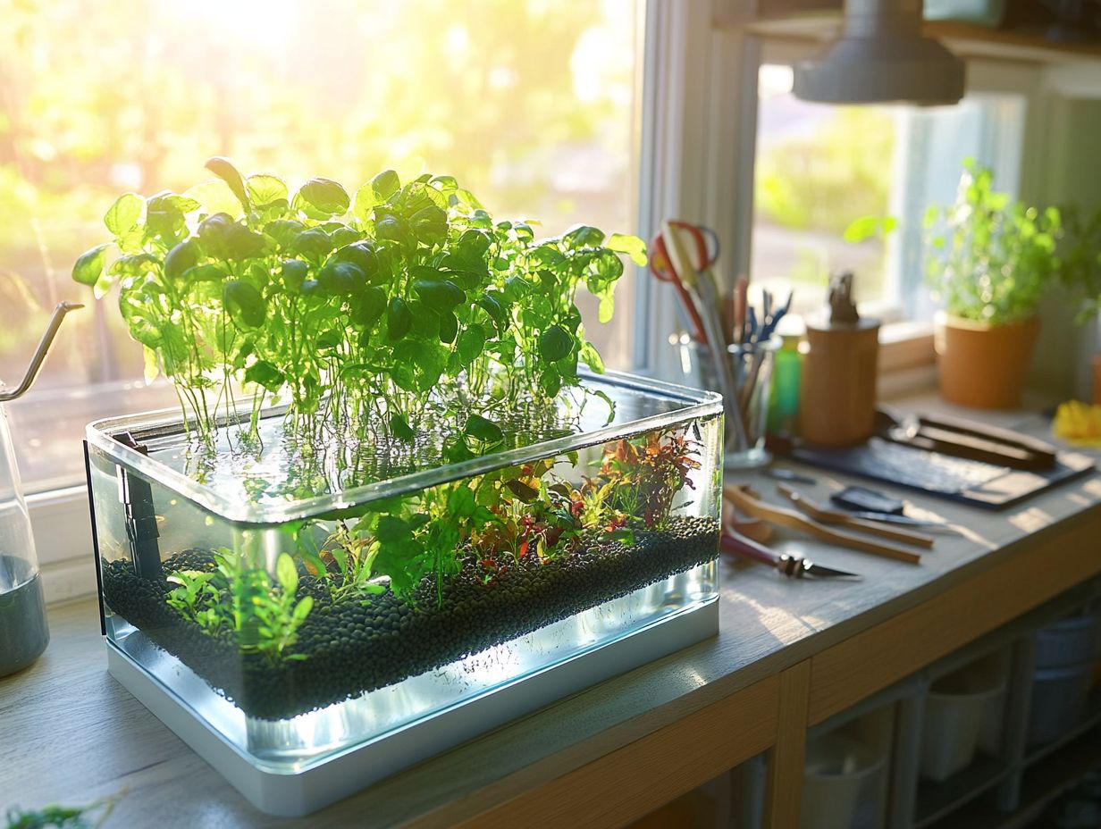 Image showing key takeaways for building a hydroponic aquaponics system.