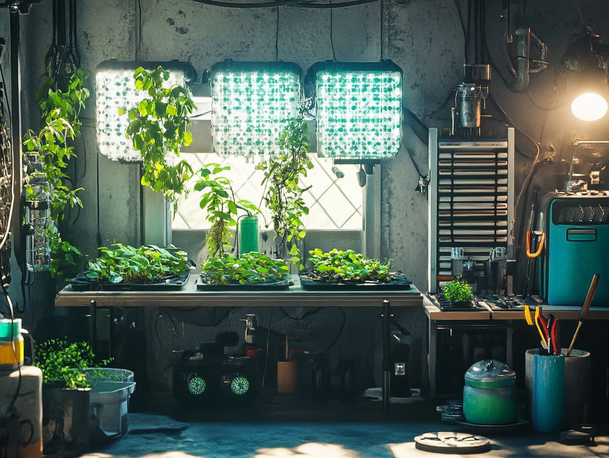 A visual summary of essential points to consider when setting up your hydroponic system.