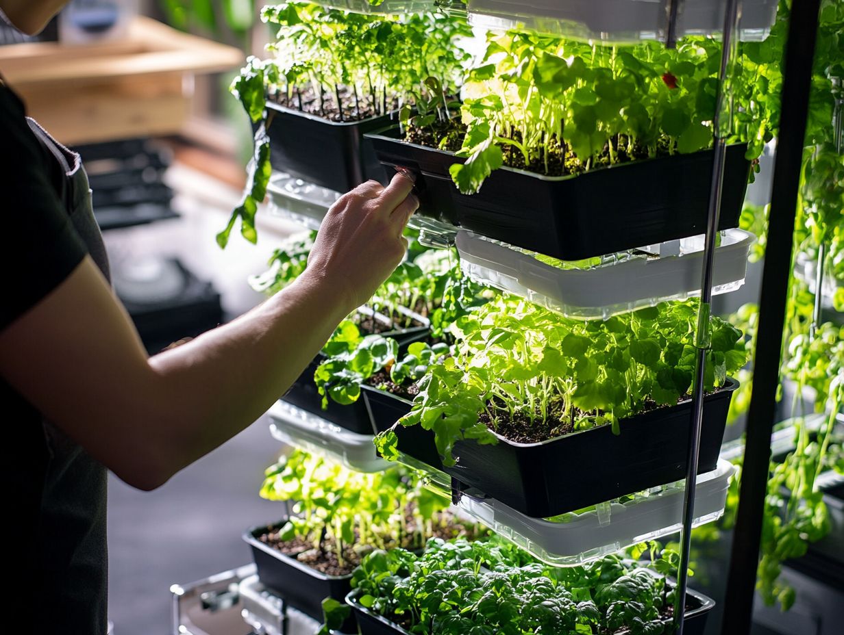 Creative vertical hydroponic gardening solutions for small spaces.