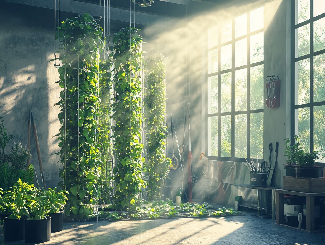 Image showing key components of hydroponic systems