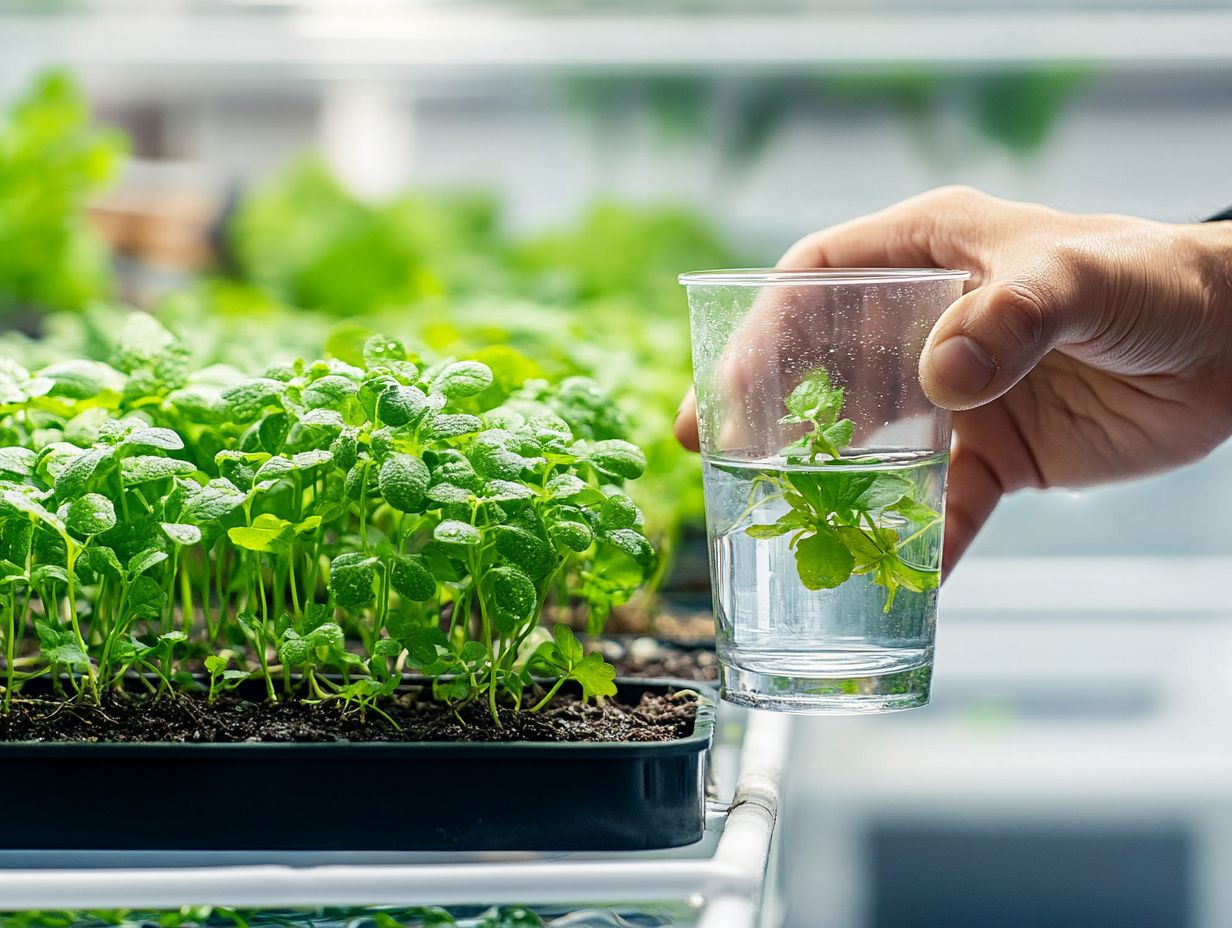 What are the criteria for using tap water in hydroponics?