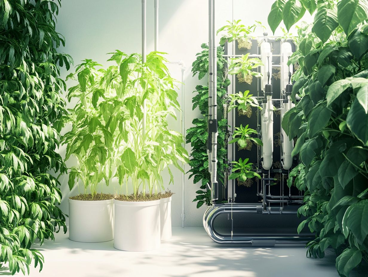 An infographic illustrating key factors for choosing hydroponic systems