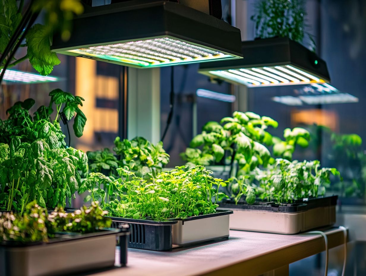 A person selecting a hydroponic system for indoor gardening