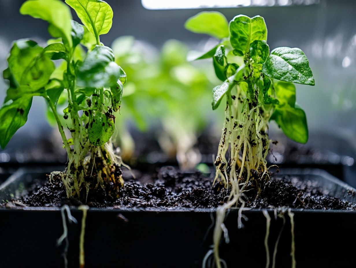 How can I prevent damping off in my hydroponic system?