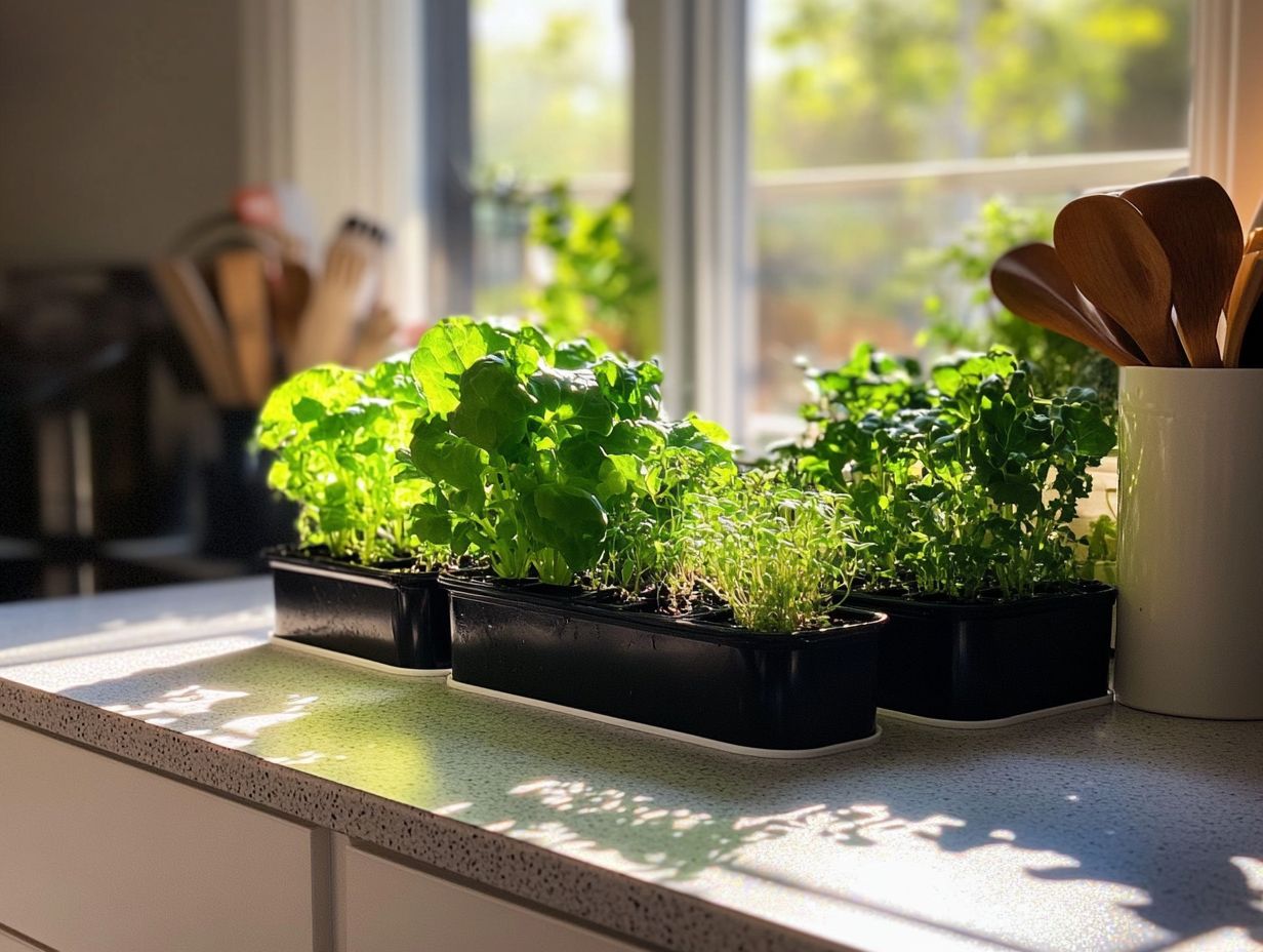 Image of hydroponic garden setup