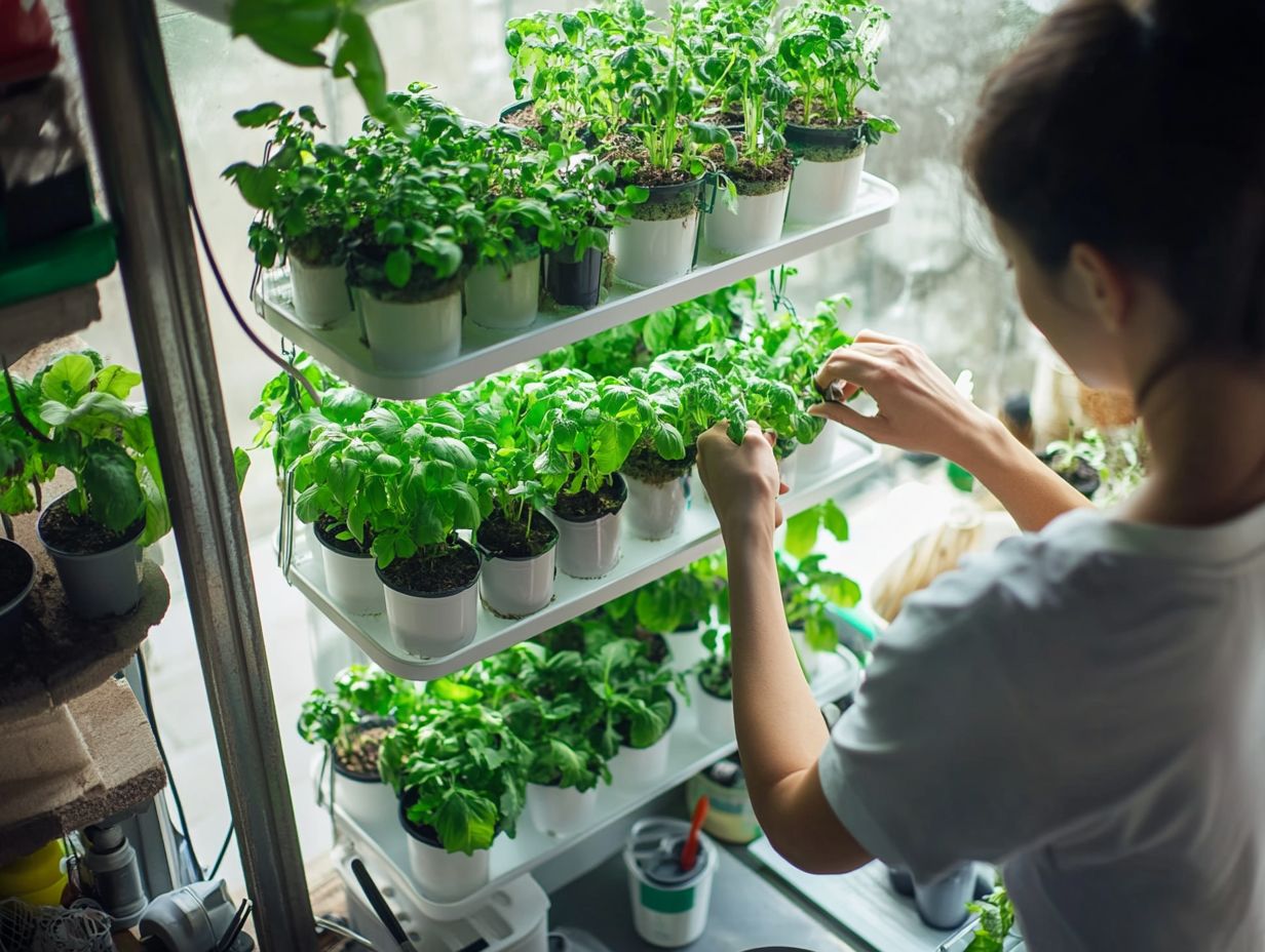 Image of essential supplies for building a vertical hydroponic garden