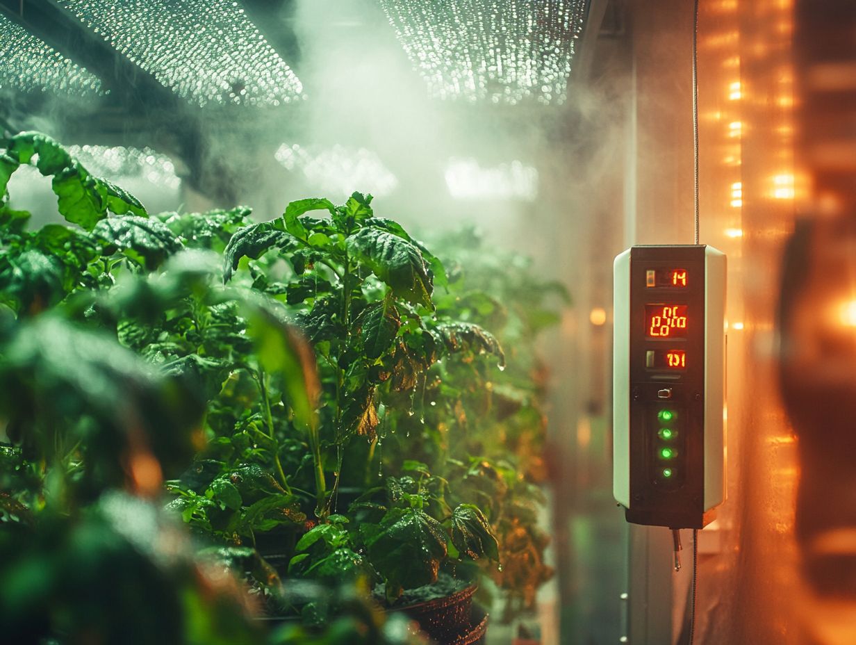 What is considered high humidity in hydroponics?