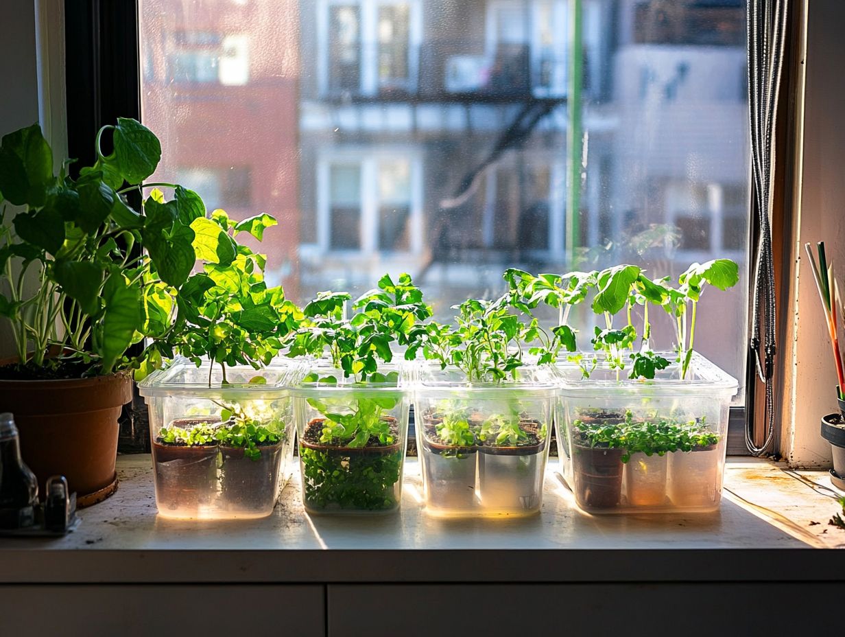 Illustration of hydroponics benefits for small apartments