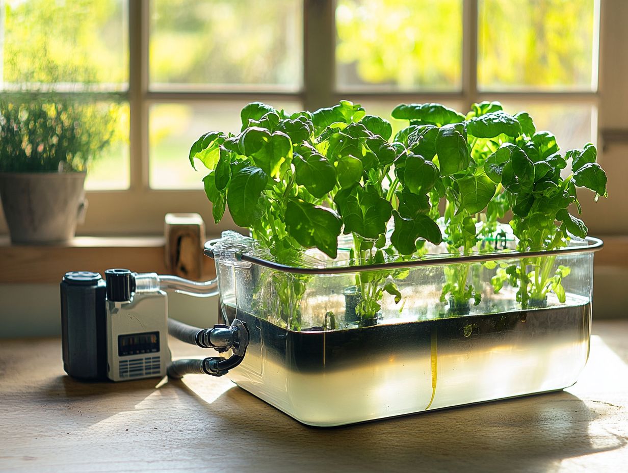 Image showing a DIY hydroponic system setup for beginners