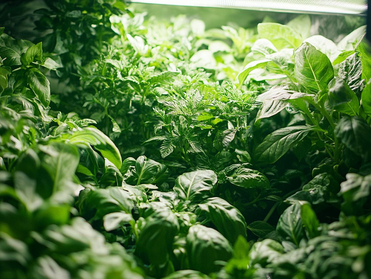 What type of light is best for hydroponic plants?