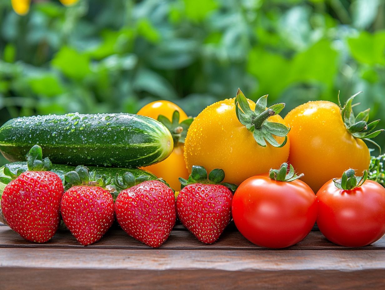 Image showing various hydroponic fruit varieties.