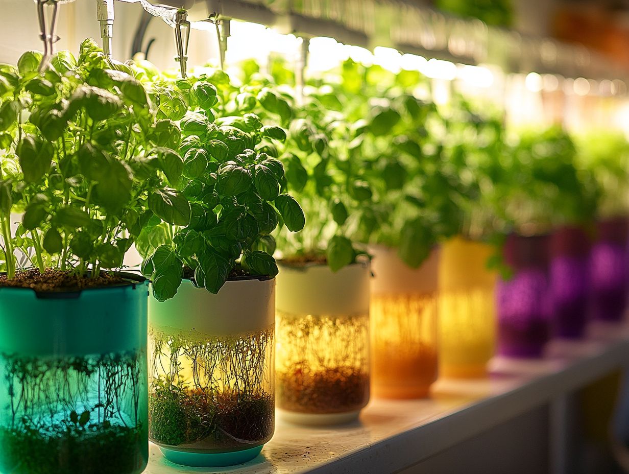 Image illustrating key benefits of hydroponic gardening