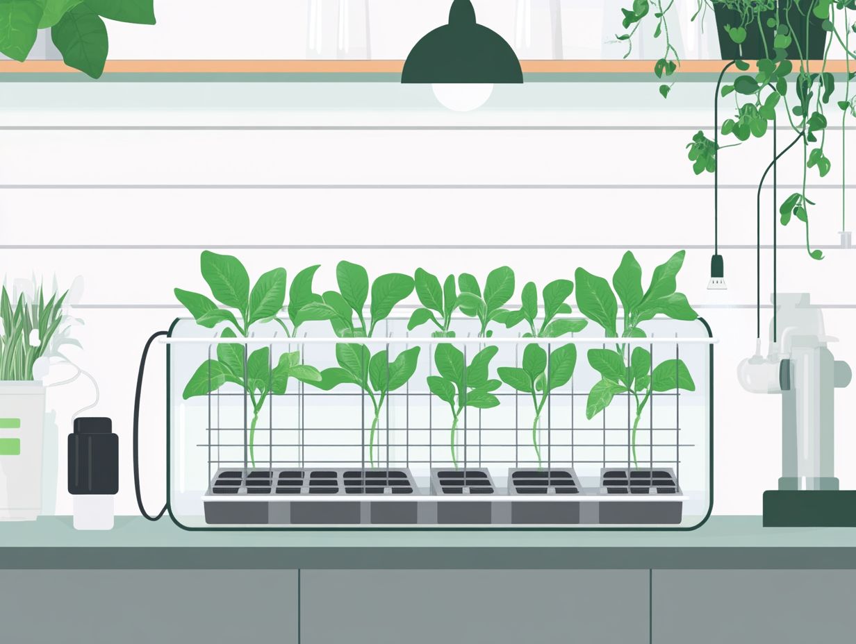 Illustration of Hydroponic System FAQs