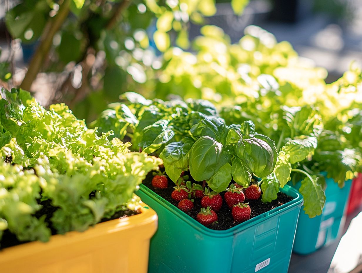 Vibrant Hydroponic Plants Thriving Under Grow Lights