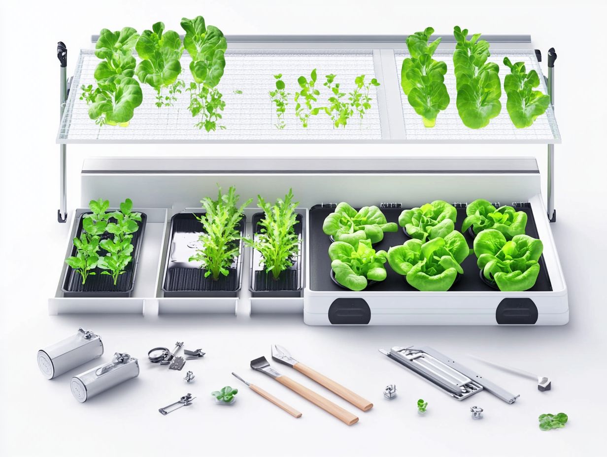 Image showing frequently asked questions about building a hydroponic system