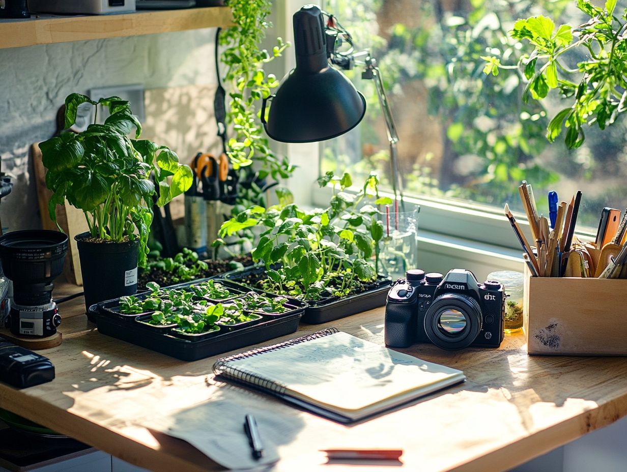 A visual guide to documenting hydroponic gardening effectively