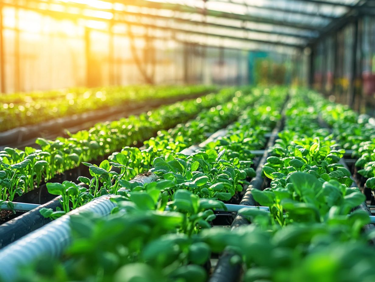 Diagram of a hydroponic system