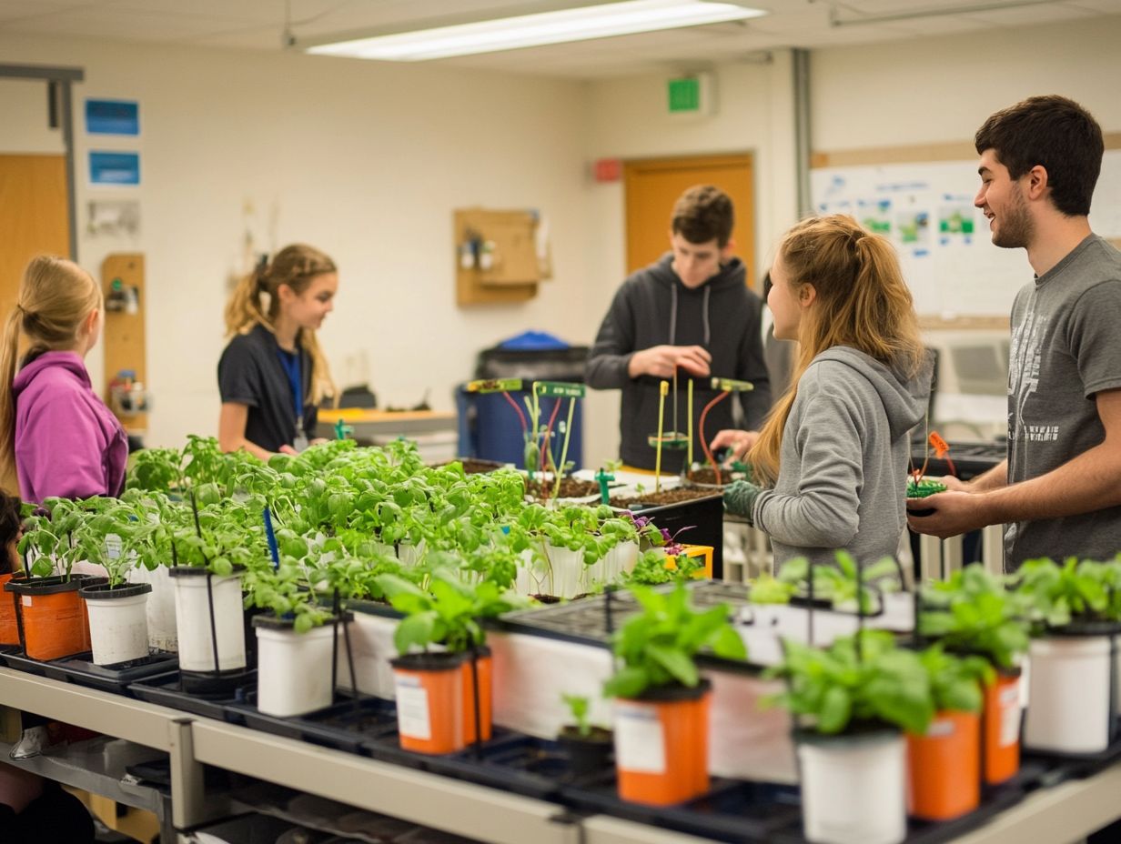 Image representing frequently asked questions about hydroponics in schools