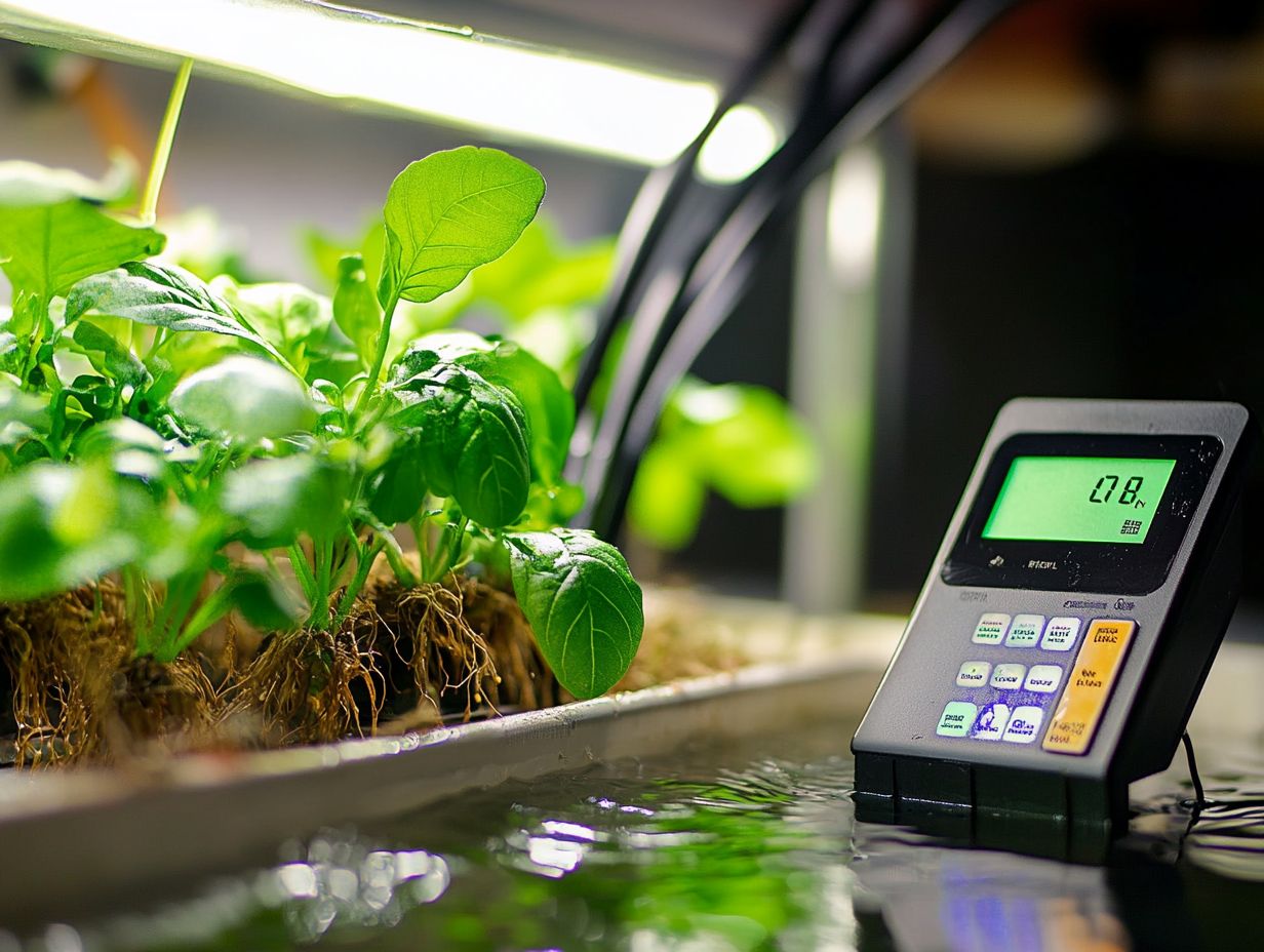 Diagram of Hydroponic Plant Health Monitoring