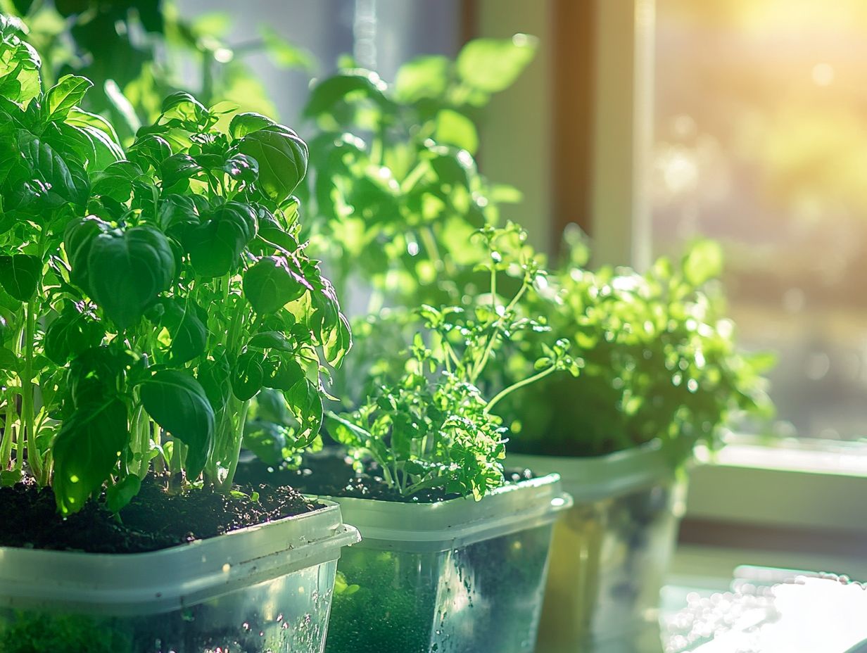 An infographic on how to maintain a thriving hydroponic herb garden