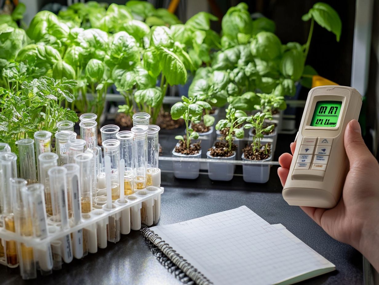 Infographic explaining factors affecting nutrient levels in hydroponics