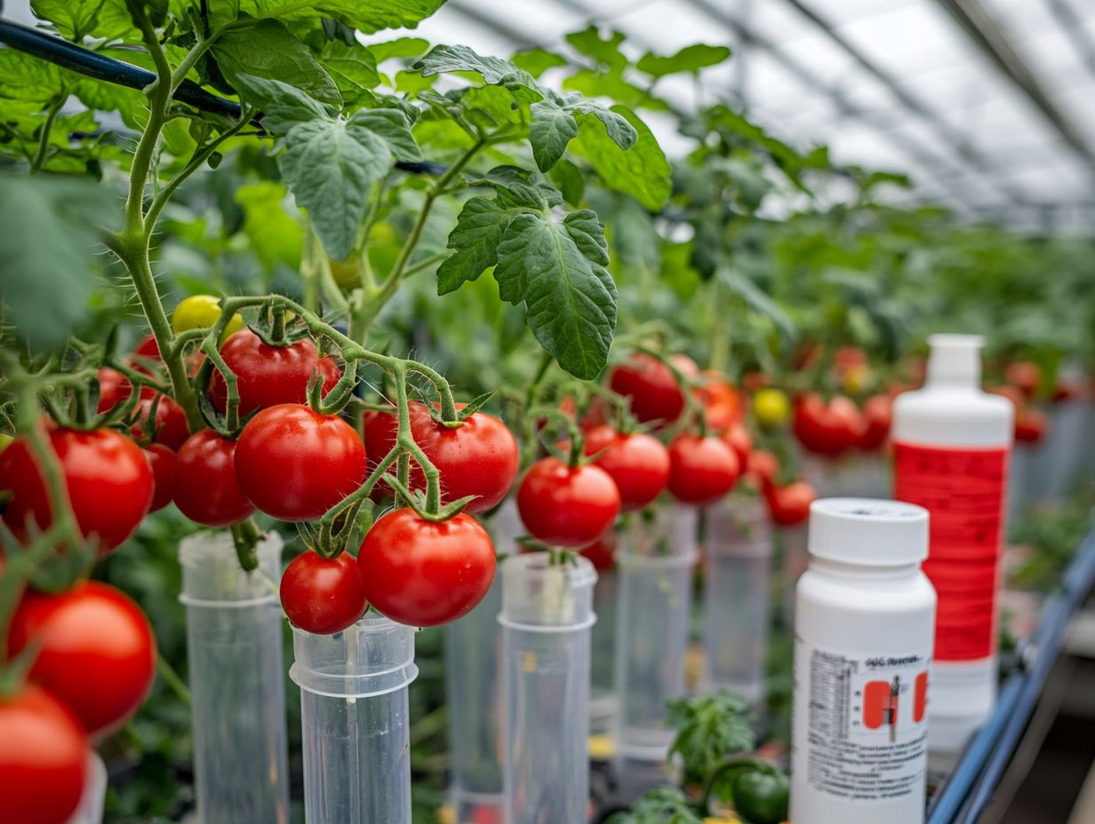 Hydroponic nutrient solutions for tomatoes preparation process