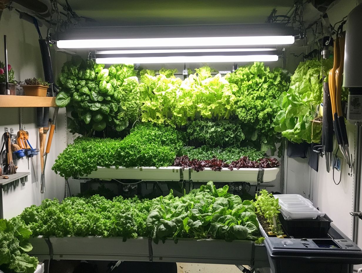 Hydroponic systems for leafy greens