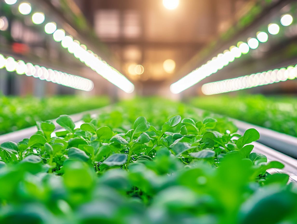 Illustration of hydroponic systems