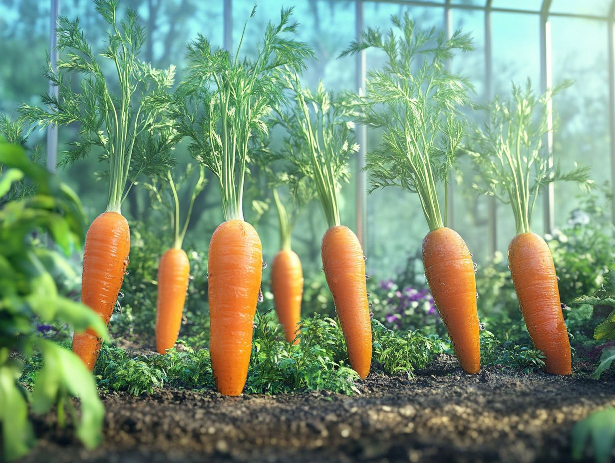 Image depicting frequently asked questions about hydroponics and carrot growing