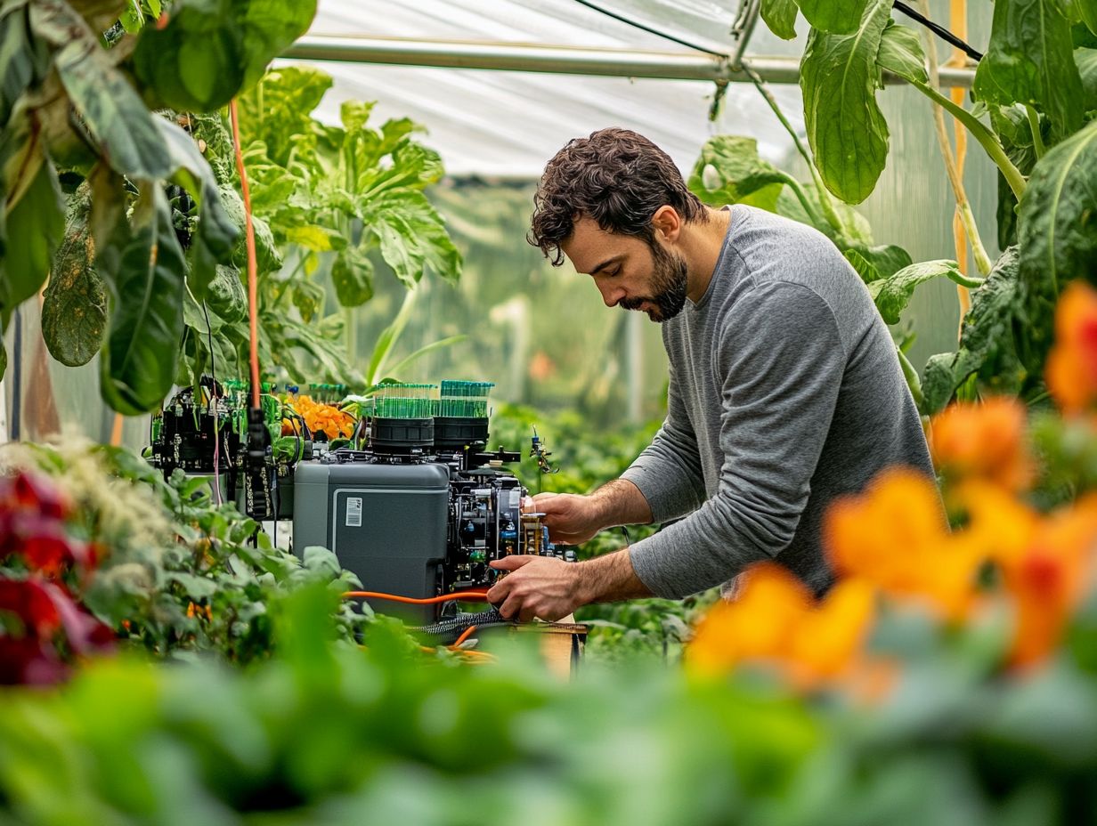 Identifying issues with hydroponic pumps