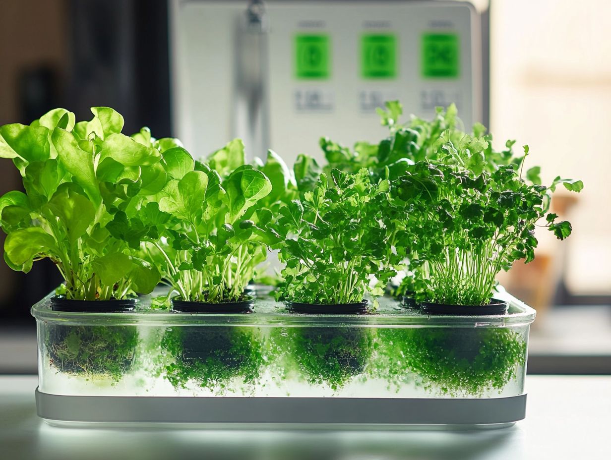 Hydroponic gardening setup