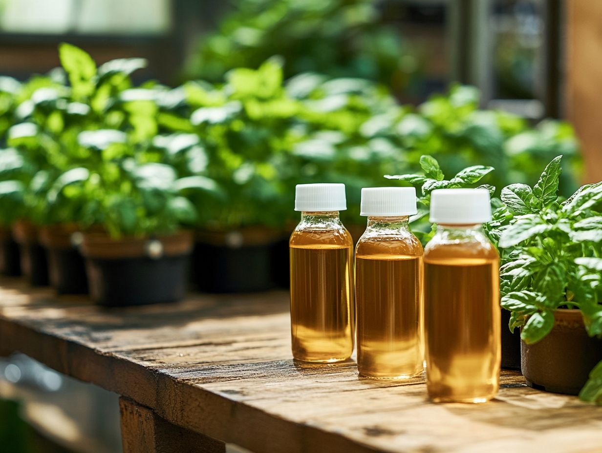 Image showing various organic nutrients used in hydroponic systems