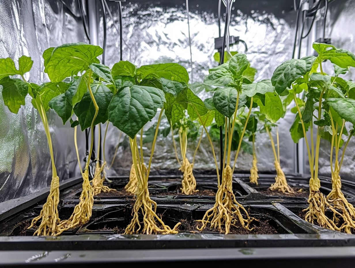 Image showing the effects of overwatering on hydroponic plants