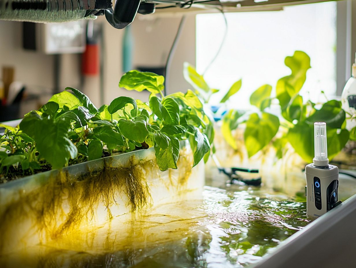 Successful yield in a hydroponic system