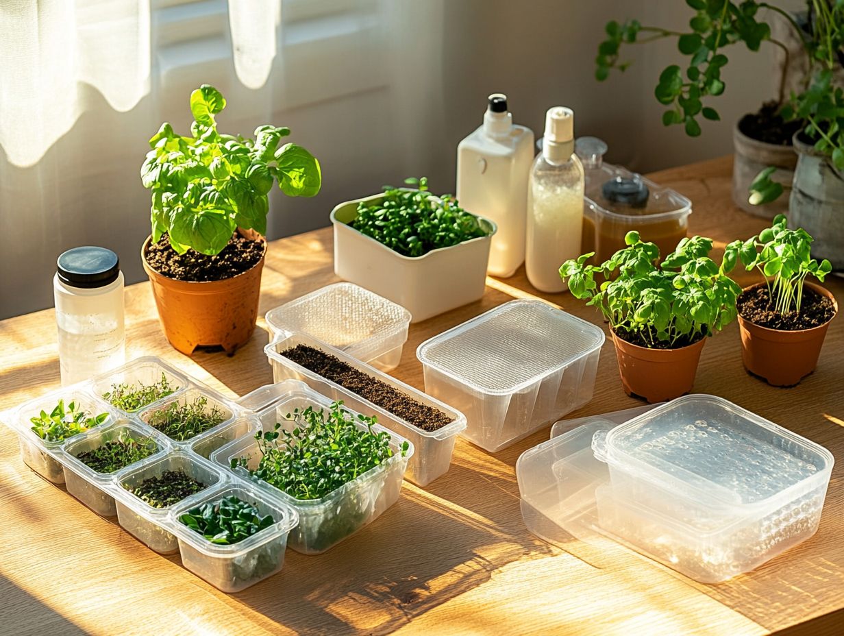 Image showing a DIY hydroponic system in action