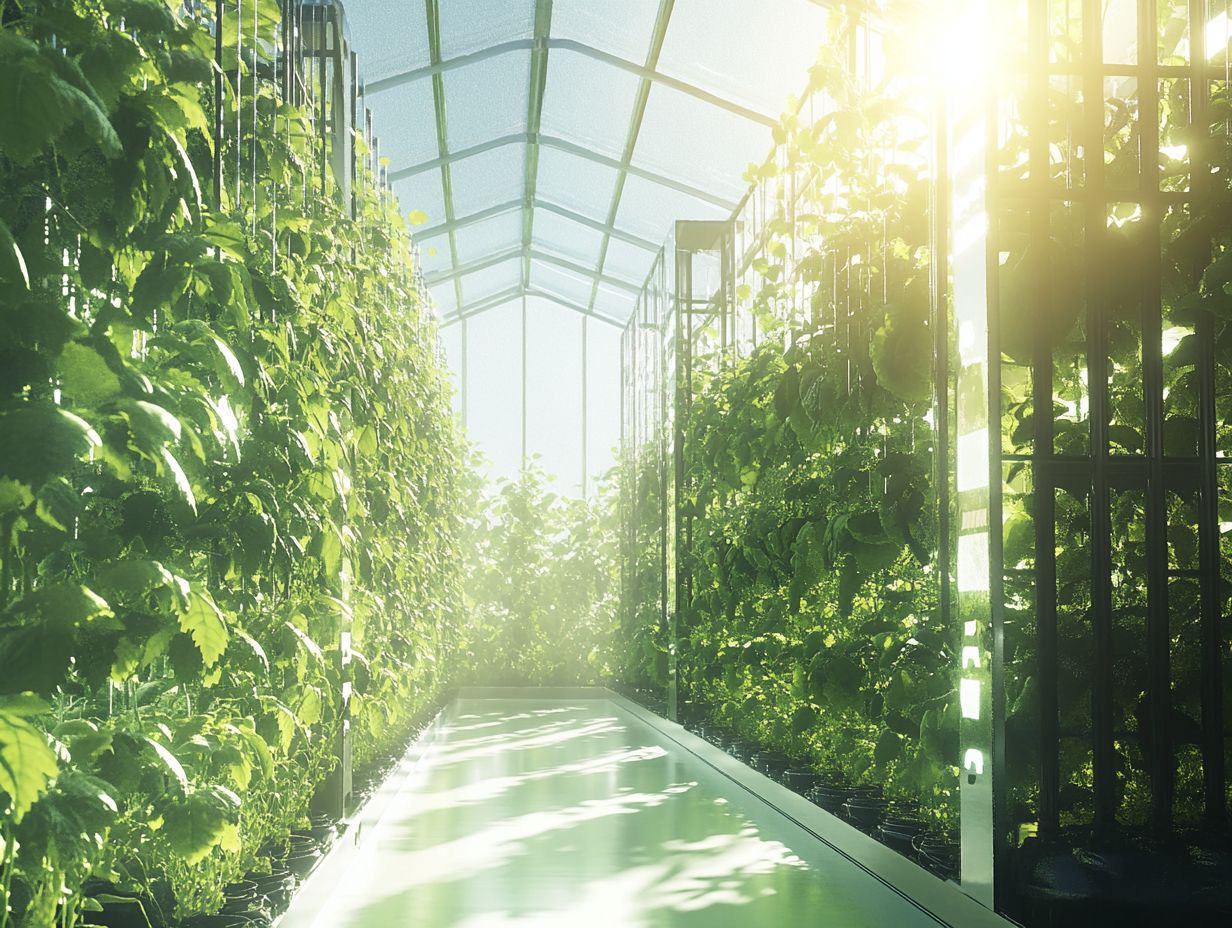 An innovative hydroponic farm showcasing modern technology for sustainable agriculture.