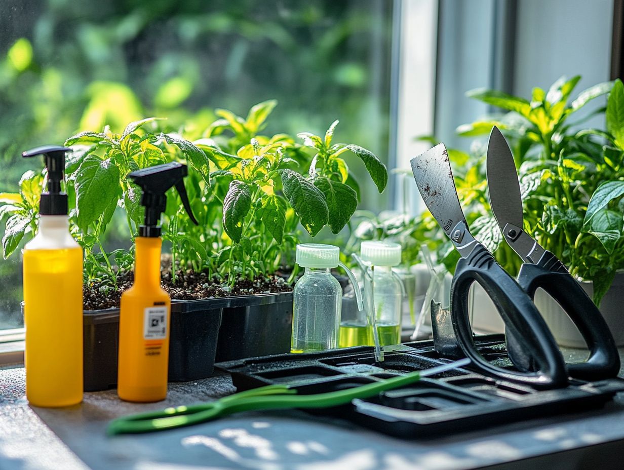 Hydroponic nutrient management tools for optimal growth.