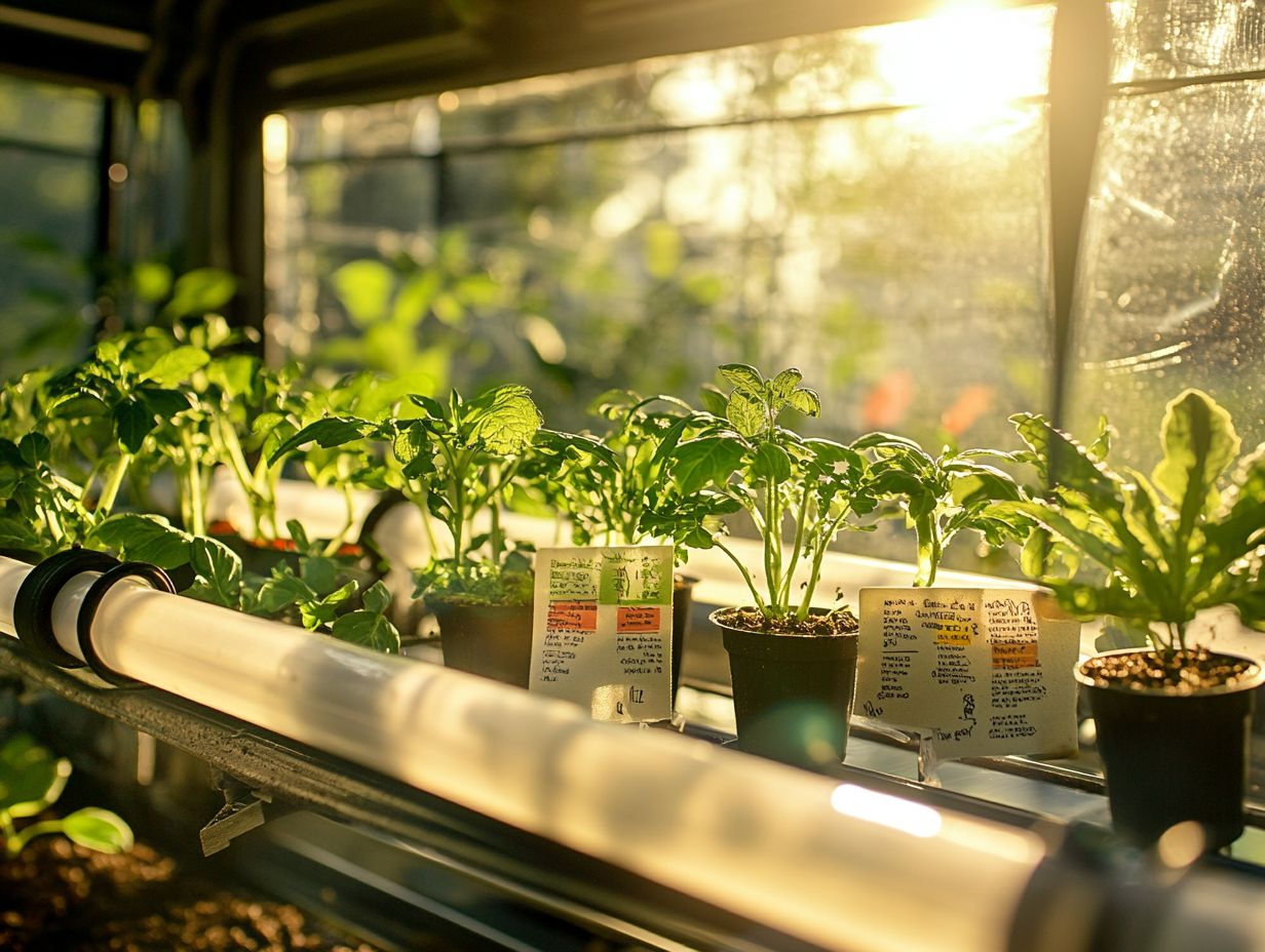 Image illustrating key takeaways from hydroponic gardening mistakes.